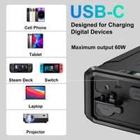 Power Pack Outdoor Terbaik dan Terpopuler 96000mAh DC 12V 24V Stasiun Daya Portabel 300W Bank Daya Tenaga Surya Dengan Senter LED Dapat Disesuaikan