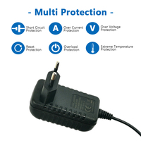 Adaptateur d'alimentation 12V pour CCTV, prise britannique 3 broches, 5V 6V 8V 9V 12V 15V 18V 24V 0.5A 1A 1.5A 2A