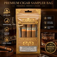 Sacs d'emballage en plastique refermables à fermeture éclair personnalisés pour tabac à fumer, cigares, feuilles de Grabba Fronto, anti-odeur, NS