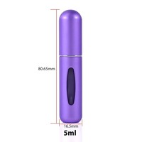 Flacon pulvérisateur de parfum miniature en métal multi-usages 5 ml 8 ml pour voyage