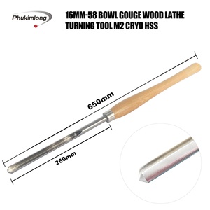 PHUKIMLONG Outils de tournage sur <span class=keywords><strong>bois</strong></span> M2 HSS Ciseau à <span class=keywords><strong>bois</strong></span> 1/2 "Bol Gouge <span class=keywords><strong>Tour</strong></span> à <span class=keywords><strong>bois</strong></span> Outil de tournage Taille 5/8 In. (16mm) de large - Product Image 2