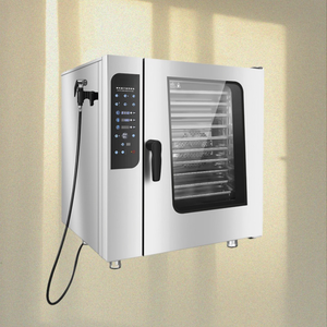 Compre horno eléctrico de convección de gas natural individual de 5 10 bandejas para restaurante, horno eléctrico comercial de conferencia multifunción - Product Image 1