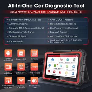 Herramienta de Diagnóstico Automotriz Bidireccional Launch X431 PRO Elite con CANFD DOIP, Escáner OBD2 para Autos, Código ECU en Línea - Product Image 2