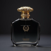 Flacons de parfum vides en verre personnalisés, couleur personnalisée, 50 ml, 100 ml, avec vaporisateur pompe, joint et forme personnalisée