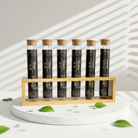 Tube à fond rond personnalisé, avec bouchon de liège ou capuchon plastique, pods de vanille, vente en gros, livraison gratuite