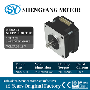 네마 16 39X39X28mm.0.8A 260mNm 1.8Deg 12V 39BYGH28 바이폴라 스테퍼 모터 - Product Image 3