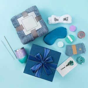 Relaxing Bath Spa Gifts for Women Birthday Gifts for Girls Fast Delivery Light Blue Color Christmas Gift Set for Women Wholesale - Product Image 2