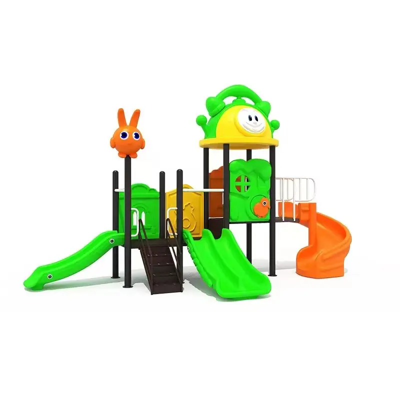 Prezzo a buon mercato piccolo parco divertimenti parco giochi Set parco giochi all'aperto scivoli di plastica per bambini gioco Set scivoli