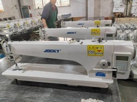 Machine à coudre industrielle à bras long et entraînement direct JOCKY JK9988-560 pour vêtements.