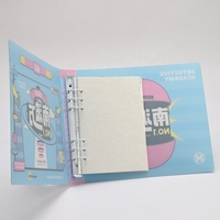 Carpeta de Anillas de Plástico PP, 6 Anillas, A5/A4, Recargable, con Bolsillo Interior y Ranura para Tarjetas, Impresión Personalizada, de Fábrica