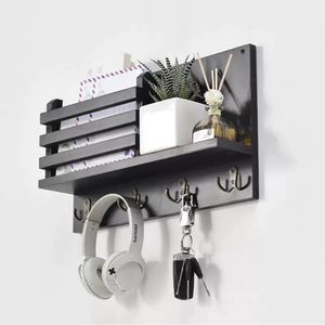 Su misura in legno appendiabiti e legno appendiabiti per l'organizzazione e la memorizzazione di vestiti e chiavi - Product Image 2