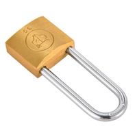 Cadenas en laiton FOXLUX de 30 mm à faisceau long, finition cuivre poli sablé épais