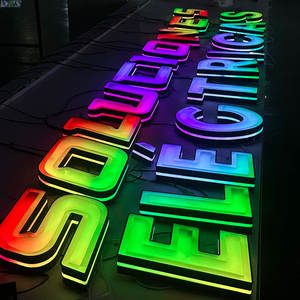 ไฟ LED ตัวอักษร 3 มิติ Denison Custom RGB <span class=keywords><strong>Motion</strong></span> พร้อมระบบควบคุมผ่านบลูทูธ/ไวไฟ กันน้ำระดับ IP65 สำหรับติดผนังตกแต่งภายนอก - Product Image 2