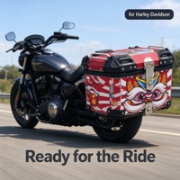Coffre arrière pour moto en aluminium 45L pour Harley Davidson