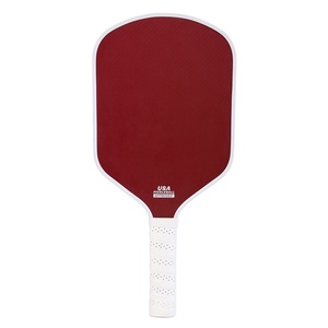 Usapa phê duyệt 16mm Đôi Kim Cương Đen thermoformed Kevlar pickleball mái chèo đen đỏ 16.5x7.5inch 230g - Product Image 4