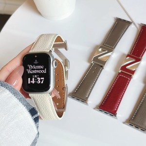 Correa de Reloj de Cuero de Lujo con Hebilla en Z, Correa Magnética Compatible con Relojes Inteligentes Serie 10 9 8 <span class=keywords><strong>SE</strong></span>, Elegante Correa de Muñeca Texturizada - Product Image 2