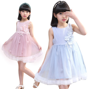 En Espanol With Flower Decoration Kids Model Girls <b>Dresses</b> for 7 Year <b>Olds</b> - Product Image 4