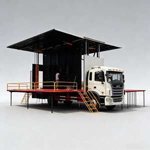 Camion publicitaire routier avec écran anti-poussière à taux <span class=keywords><strong>de</strong></span> rafraîchissement élevé et affichage multi-fenêtres pour publicité commerciale - Product Image 4