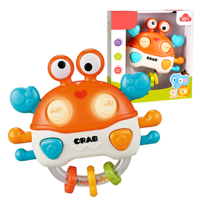 <span class=keywords><strong>Hochet</strong></span> électronique en forme de crabe mignon avec lumière et musique, jouet éducatif pour bébés et nouveau-nés - Product Image 1