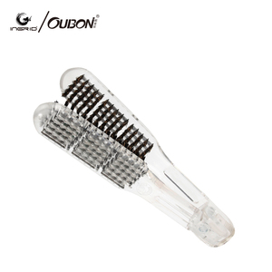 Peine Alisador de Cabello <span class=keywords><strong>INGRID</strong></span>, Cepillo de Doble Cara con Cerdas, Pinza Alisadora, Herramienta de Peinado con Fibras Naturales - Product Image 4