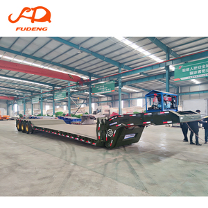 Remorque surbaissée <span class=keywords><strong>à</strong></span> col de cygne détachable FUDENG Group, 100 tonnes, semi-remorque hydraulique amovible <span class=keywords><strong>à</strong></span> plateau bas <span class=keywords><strong>à</strong></span> <span class=keywords><strong>vendre</strong></span> au Congo - Product Image 2