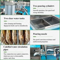 Machine automatique de fabrication de perles de tapioca éclatantes pour bubble tea, ligne de formage de boules éclatantes pour jus
