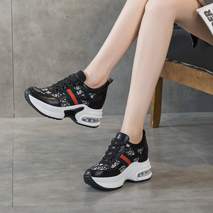 Zapatillas Deportivas Casuales para Mujer, Zapatos para Caminar con Plataforma, Aumentan la Altura, Transpirables, con Suela Gruesa para Otoño - Product Image 3