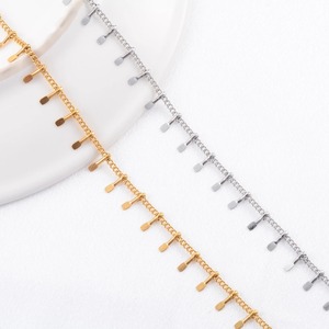 Delicado y Exclusivo Collar Fino de Acero Inoxidable, Cadena de Eslabones para Suéter, Gargantilla para Mujer y Hombre, Accesorios de Joyería para Regalo DIY - Product Image 4