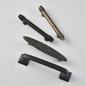 Furniture Handle And <b>Knob</b> Zinc Alloy Bar Shape Drawer Cabinet Door Hardware 64 75 96mm Hole Spacing Kitchen Cabinet Use - Product Image 2