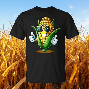 เสื้อยืดชายหญิงสำหรับคนรักข้าวโพดหวาน ผลิตภัณฑ์ส่งเสริมการขาย - Product Image 3