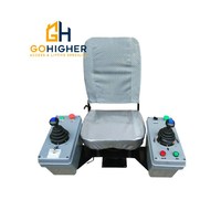 Chaise de cabine pour tour de grue, chaise d'opérateur avec joystick, siège de grue