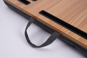 Vendita calda nero porta Notebook <span class=keywords><strong>portatile</strong></span> <span class=keywords><strong>PC</strong></span> <span class=keywords><strong>portatile</strong></span> tavolo con multiuso materiale MDF vassoio per uso domestico letto - Product Image 5