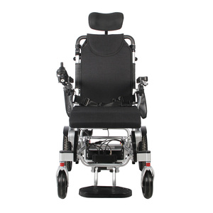 Silla de ruedas eléctrica Plegable ligera de aleación de aluminio, silla de ruedas para discapacitados, silla de ruedas eléctrica con batería de ambos lados - Product Image 3