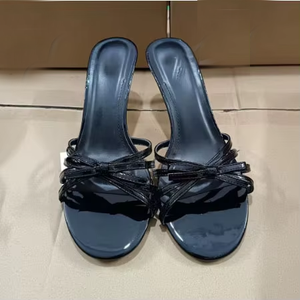 Sandalias Planas Za para mujer, novedad de verano 2026, sandalias negras francesas con tacón alto Sexy para fiesta nupcial, zapatos con punta abierta - Product Image 4