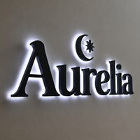 Letras de Canal LED 3D de Aluminio Retroiluminadas Personalizadas para Negocios, Tiendas y Logotipos