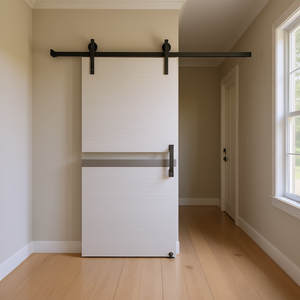 Porte coulissante intérieure CRAZY ELF Modern Barn Door Panel 36 x 84 pouces en mélamine avec rail et poignée - Product Image 2