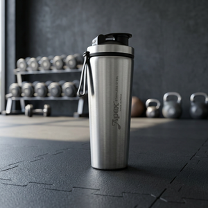 Bouteille shaker en acier inoxydable ANAX FIT-X 1000 ml, anti-fuite, avec couvercle à clapet, pour mélanger les protéines, large ouverture, poignée de transport pour la salle de sport - Product Image 3