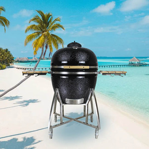 เตาบาร์บีคิวเซรามิก AUPLEX Big Joe <span class=keywords><strong>Kamado</strong></span> ขนาด 27 นิ้ว <span class=keywords><strong>XXL</strong></span> สำหรับใช้งานกลางแจ้ง ชุดอุปกรณ์ทำอาหารสำหรับบาร์บีคิวถ่านและรมควัน - Product Image 4
