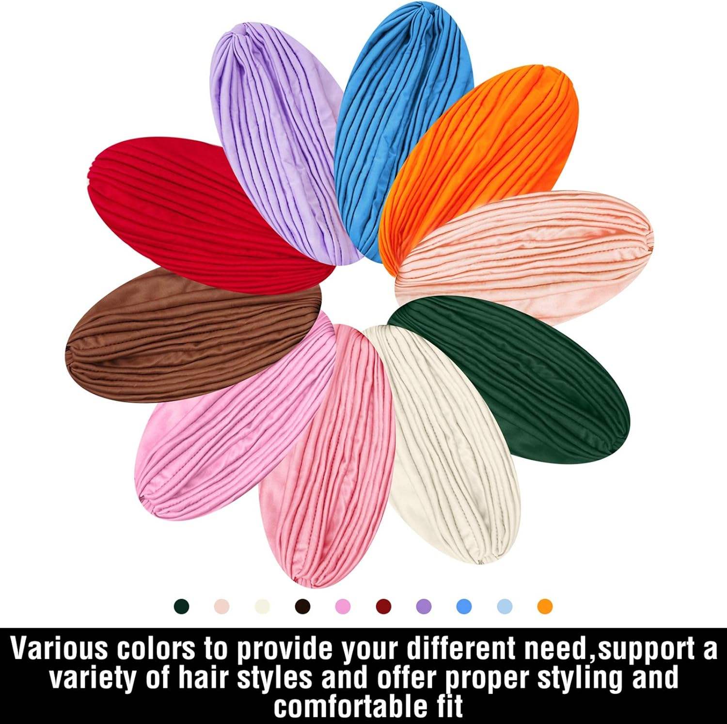 Soft Cotton Muslim Arab Indian Bonnet UV Protection Hat