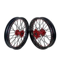 Jeu de roues à rayons en alliage d'aluminium CNC anodisé KYZ, 19 pouces, certifié DOT, 19x2.15-3.0 pour CRF250R/450R MX Racing