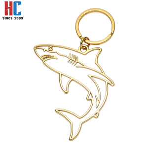 Porte-clés en alliage de zinc personnalisé, thème vie marine (hippocampes, dauphins, baleines, coquillages), artisanat cadeau, fabrication usine avec 23 ans d'expérience - Product Image 2