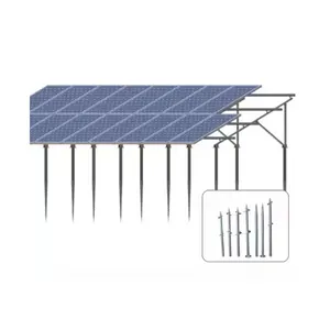 Solar Panel Quotes Ground Mount Aluminum Structure PV Solar Panel Installation Racking System Pile Racking System