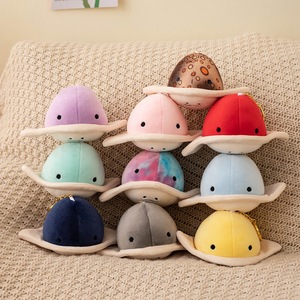 Dessin animé couleur baleine à une corne dauphin Super doux en peluche porte-clés Simulation transfrontalière vie marine Skate pendentif PP coton - Product Image 3