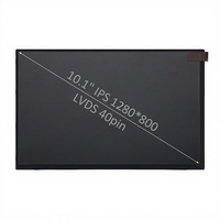 Fabrication d'écrans LCD sur mesure, écran tactile capacitif 10,1 pouces 1280*800, écran LCD TFT IPS 10,1 pouces, option d'affichage LVDS avec cartes de commande LED