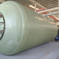 Réservoir en fibre de verre industriel de taille personnalisable avec pompe pour le stockage souterrain de produits chimiques liquides