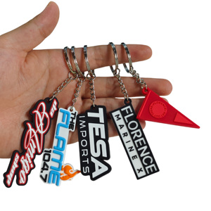 Manufacturer Wholesale <b>Custom</b> 2D 3D Soft PVC <b>Keychains</b> Design Promotional Carabiners Cheap Customizable - Product Image 1