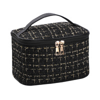 Nouvelle Trousse de Maquillage Portable 2026 avec Poignée, Organisateur de Voyage de Luxe pour Femmes, Étui de Rangement pour Articles de Toilette