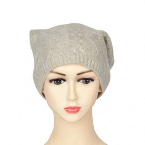 Gorros de Cachemira 100% Pura Tejidos a Mano, Estilo Slouch, Personalizados para Promoción - Product Image 3
