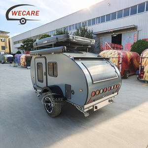 WECARE Roulotte Teardrop Fuoristrada <span class=keywords><strong>4x4</strong></span>, Piccolo Rimorchio da Viaggio con Cucina Posteriore per Avventure in Famiglia - Product Image 2