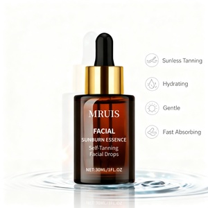 Suero Autobronceador Facial, Esencia Bronceadora sin Sol, Gotas Autobronceadoras con Brillo Natural, Loción Autobronceadora de Rápida Absorción, Cuidado de la Piel MRUIS 30ml - Product Image 3